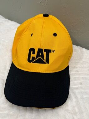 CAT Caterpillar Baseball Hat Cap Yellow Black New‎